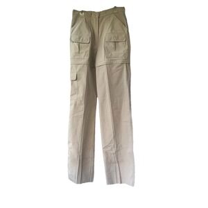 Vtg Orvis Boys 12 Khaki Lightweight Zip Off Convertible Cargo Flyfishing Pants